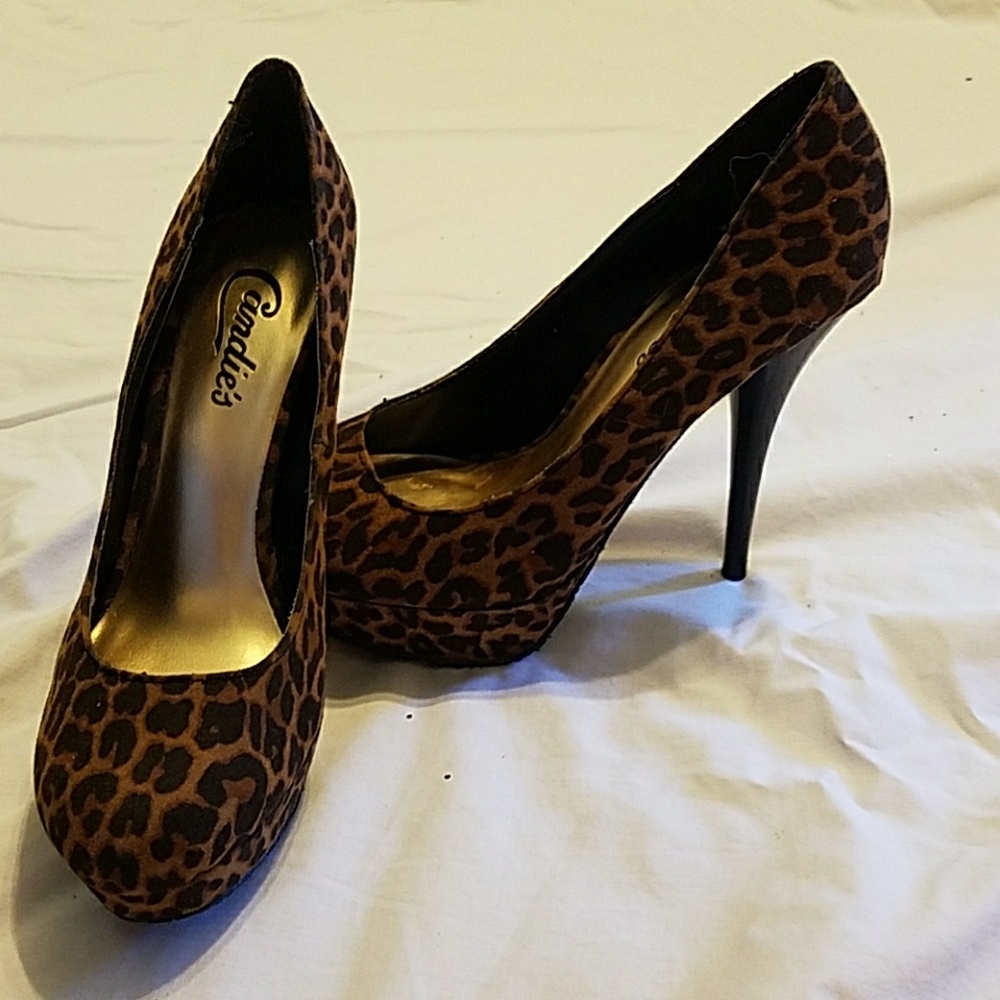 Cheetah print platforms